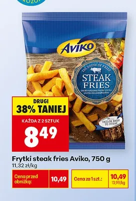 Frytki steak fries Aviko promocja w Biedronka