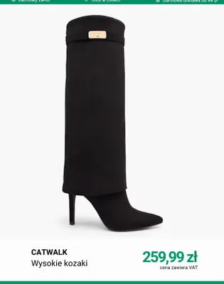 Wysokie kozaki Catwalk promocja w Deichmann