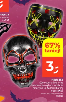 Maska LED promocja w Dealz