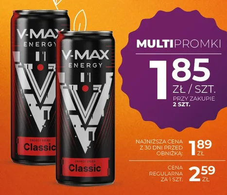 Napój energetyczny Classic promocja w Duży Ben