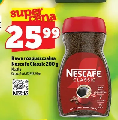 Kawa rozpuszczalna Nescafe Classic promocja w TOPAZ
