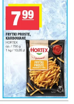 Frytki proste Hortex promocja w SPAR
