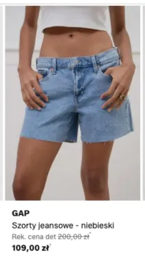 Szorty jeansowe GAP niebieskie promocja w Lounge by Zalando