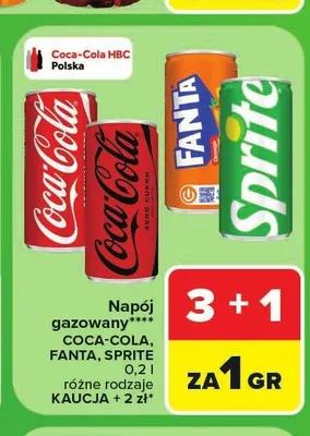 Napój gazowany Coca-Cola promocja w Carrefour