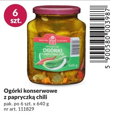 Ogórki konserwowe z papryczką chili promocja w Makro