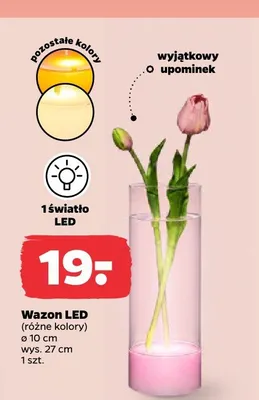 Wazon LED promocja w Netto
