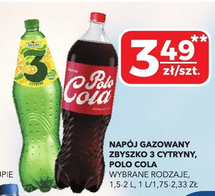 Napój gazowany Zbyszko 3 Cytryny promocja w Top Market