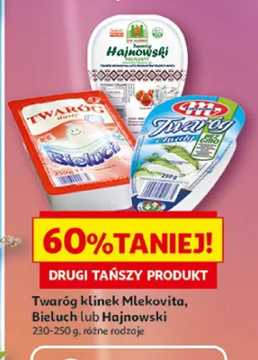 Twaróg klinek Mlekovita promocja w Auchan