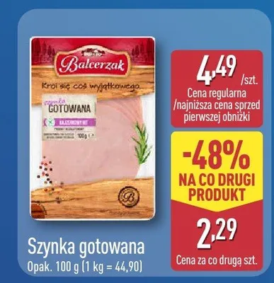 Szynka gotowana promocja w Aldi