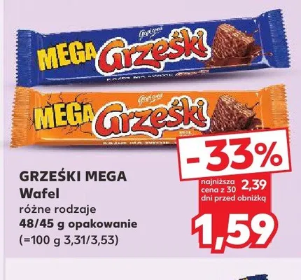 Wafel GRZEŚKI MEGA promocja w Kaufland