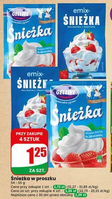 Śnieżka w proszku emix promocja w Dino