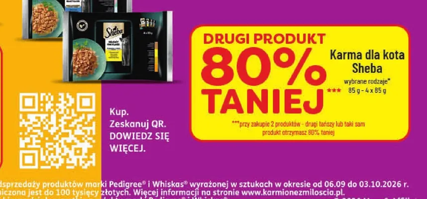 Karma dla kota Sheba promocja w POLOmarket