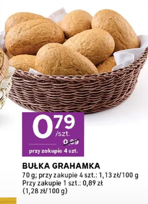 Bułka grahamka promocja w Stokrotka