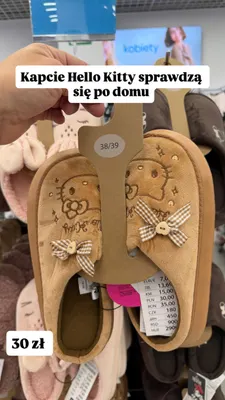Kapcie damskie Hello Kitty promocja w Pepco