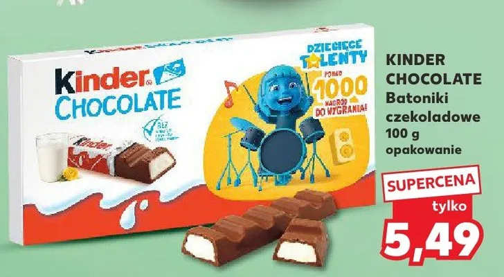 Batoniki czekoladowe Chocolate promocja w Kaufland