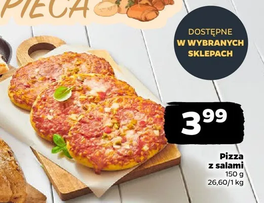 Pizza z salami promocja w Netto
