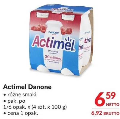 Actimel Danone promocja w Makro