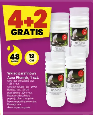 Wkład parafinowy Aura Płomyk promocja w Twój Market
