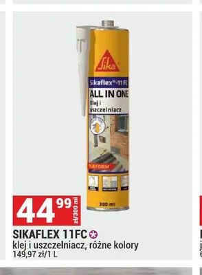 Sikaflex 11FC klej i uszczelniacz Sika promocja w Merkury Market