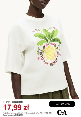 T-shirt relaxed fit C&A promocja w C&A