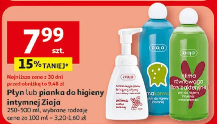 Pianka do higieny intymnej promocja w Auchan