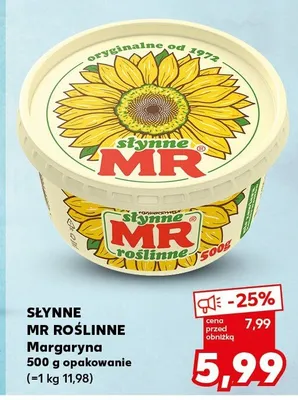 Margaryna MR roślinne promocja w Kaufland
