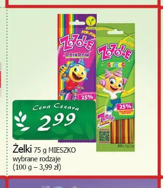 Żelki Zozole promocja w CEZAR Delikatesy