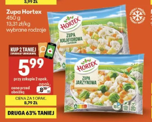 Zupa jarzynowa Hortex promocja w Delikatesy Centrum