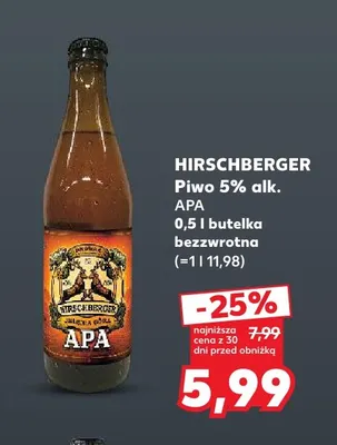 Piwo Hirschberger APA promocja w Kaufland