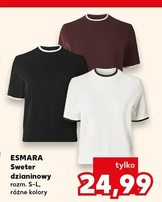 Sweter dzianinowy Esmara promocja w Kaufland
