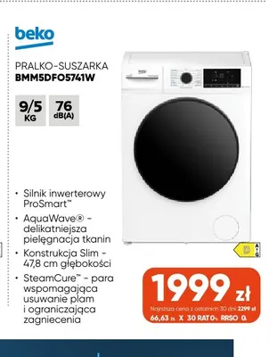 Pralko-suszarka BMM5DF05741W Beko promocja w Max Elektro