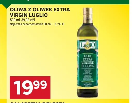 Oliwa z oliwek extra virgin Luglio promocja w Stokrotka