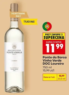 Wino Ponte da Barca Vinho Verde DOC Loureiro promocja w Biedronka