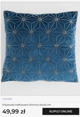 Poszewka haftowana home&you Shimira 45x45 cm promocja w home&you