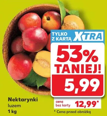 Nektarynki luzem Kaufland promocja w Kaufland