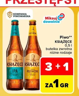 Piwo Książęce IPA promocja w Carrefour Market