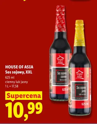 Sos sojowy ciemny XXL House of Asia promocja w Lidl