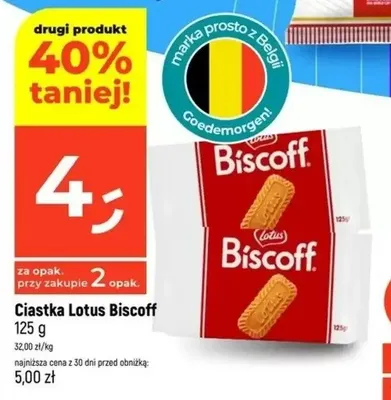 Ciastka Lotus Biscoff promocja w Dealz