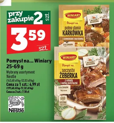 Pomysł na... pełne danie Karkówka z ziemniakami i marchewką Winiary promocja w TOPAZ