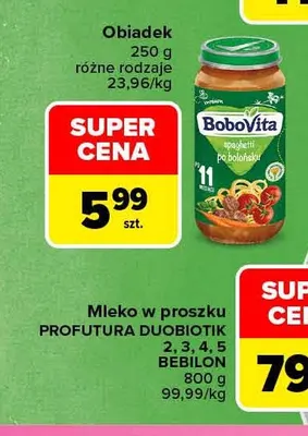 Obiadek BoboVita promocja w Carrefour