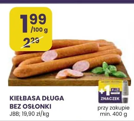 Kiełbasa długa bez osłonki promocja w Stokrotka