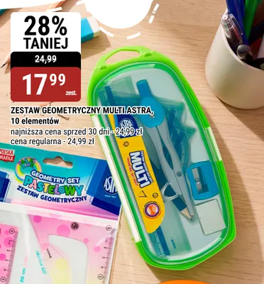 Zestaw geometryczny Multi Astra 10 elementów promocja w bi1