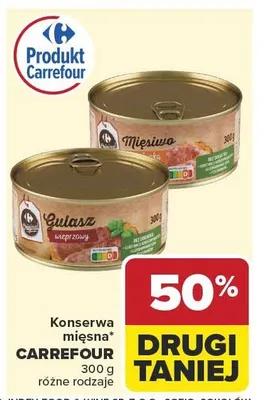 Gulasz wieprzowy Carrefour promocja w Carrefour Market