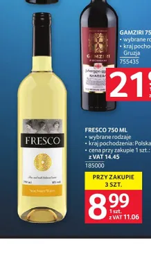 Wino Fresco promocja w Selgros