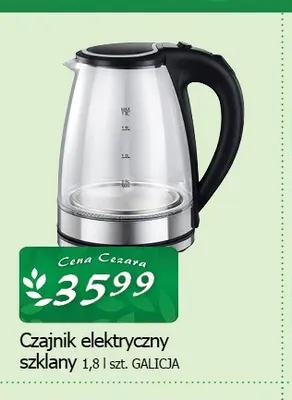 Czajnik elektryczny szklany 1,8 l Galicja promocja w CEZAR Delikatesy