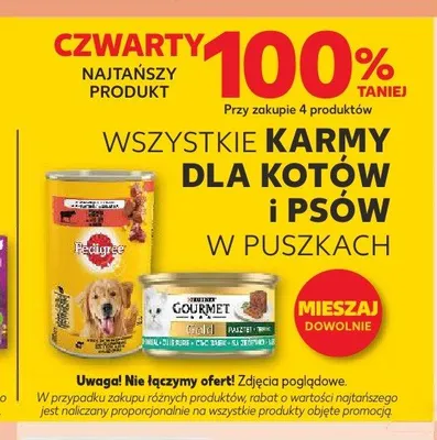 Karmy dla kotów i psów w puszkach promocja w Kaufland