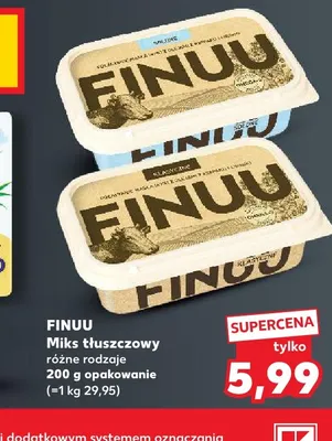 Miks tłuszczowy Finuu solone promocja w Kaufland