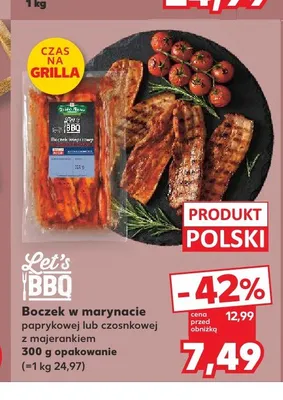 Boczek w marynacie paprykowej Let's BBQ promocja w Kaufland