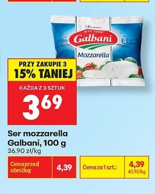 Ser mozzarella Galbani promocja w Biedronka