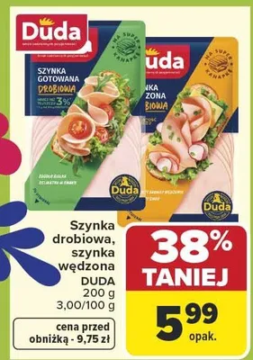 Szynka drobiowa, szynka wędzona promocja w Carrefour